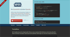Desktop Screenshot of lesscss.de