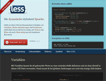 Tablet Screenshot of lesscss.de