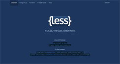 Desktop Screenshot of lesscss.org