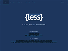 Tablet Screenshot of lesscss.org